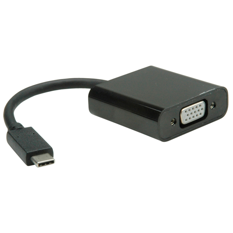 Roline VALUE adapter USB-C - VGA, M/F, 0.15m-1