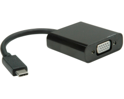 Roline VALUE adapter USB-C - VGA, M/F, 0.15m-0