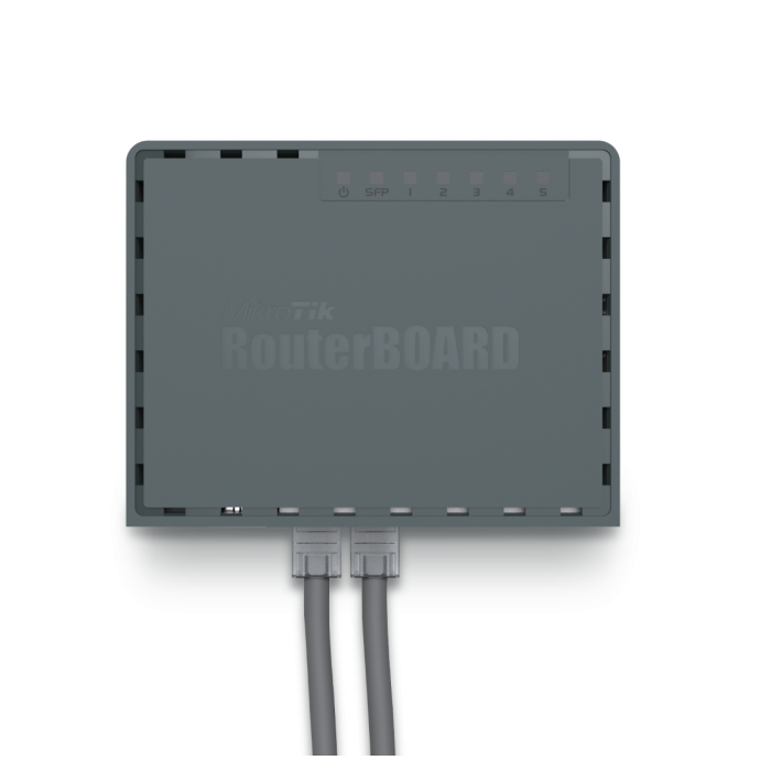 Mikrotik RB760iGS hEX S with Dual Core 880MHz MHz CPU, 256MB RAM, 5×G-LAN, SFP, USB, PoE-out-port #5, RouterOS L4, plastično kučište, PSU-2