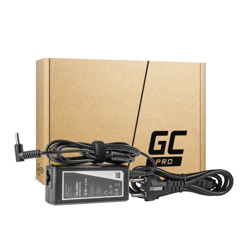 Green Cell (AD49P) H6Y89AA, PRO Charger / AC Adapter za HP 65W / 19.5V 3.33A / 4.5mm-3.0mm-1