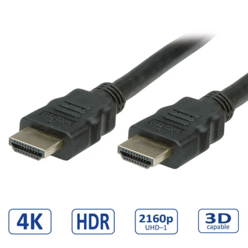 STANDARD HDMI Ultra HD kabel sa mrežom, M/M, v2.0 crni, 2.0m-0