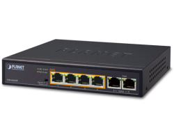Mrežni preklopnik PLANET FSD-604HP 4-port 10/100TX 802.3at PoE + 2-port 10/100TX