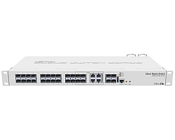 Switch Mikrotik CRS328-4C-20S-4S+RM 800 MHz CPU, 512MB RAM, 24×SFP, 4×SFP+, 4×Combo, 1U rackmount