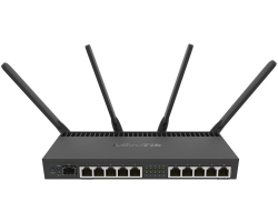 Mikrotik RouterBOARD 4011iGS+5HacQ2HnD, Cortex A15 CPU (4-cores), 1GB RAM, 10×GLAN, 1×SFP+, 2.4Ghz/5Ghz 802.11b/g/n/ac, RouterOS L5, desktop kućište, PSU