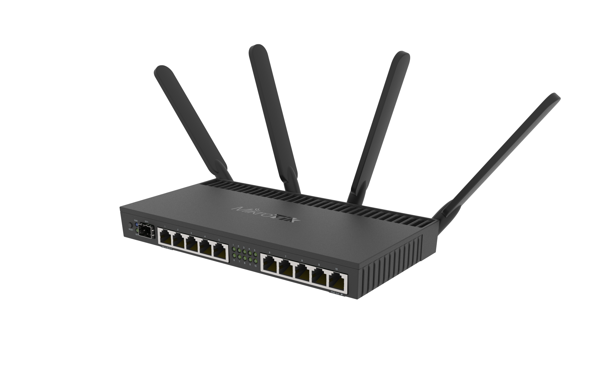 Mikrotik RouterBOARD 4011iGS+5HacQ2HnD, Cortex A15 CPU (4-cores), 1GB RAM, 10×GLAN, 1×SFP+, 2.4Ghz/5Ghz 802.11b/g/n/ac, RouterOS L5, desktop kućište, PSU-2