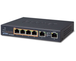 Preklopnik (Switch) PLANET Gigabit 4-port 10/100/1000Mbps 802.3at High Power PoE (55W) + 2-Port 10/100/1000T-0