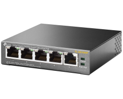 TP-Link 5-port Gigabit PoE preklopnik (Switch), 5×10/100/1000M RJ45 ports, 4×PoE ports, metalno kućište (56W)