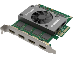 Video capture card MAGEWELL Pro capture quad HDMI (4-channel HDMI, PCIe Gen2 x4, Windows/Linux/Mac)