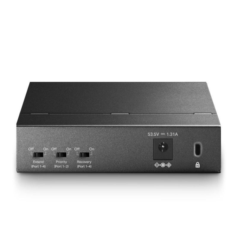 TP-Link 5-port Desktop preklopnik (Switch), 5×10/100M RJ45 ports + 4 PoE ports, metalno kućište (58W)-2
