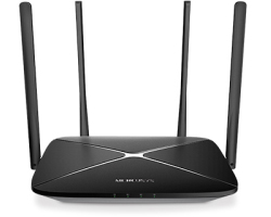 Mercusys AC1200 bežični usmjerivač (Dual-Band Gigabit Router) 300Mbps/867Mbps (2.4GHz/5GHz), 802.11ac/b/g/n, 1×G-WAN, 4×G-LAN, 4 x fiksne antene-0