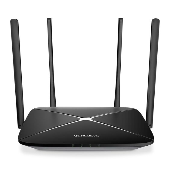 Mercusys AC1200 bežični usmjerivač (Dual-Band Gigabit Router) 300Mbps/867Mbps (2.4GHz/5GHz), 802.11ac/b/g/n, 1×G-WAN, 4×G-LAN, 4 x fiksne antene-1