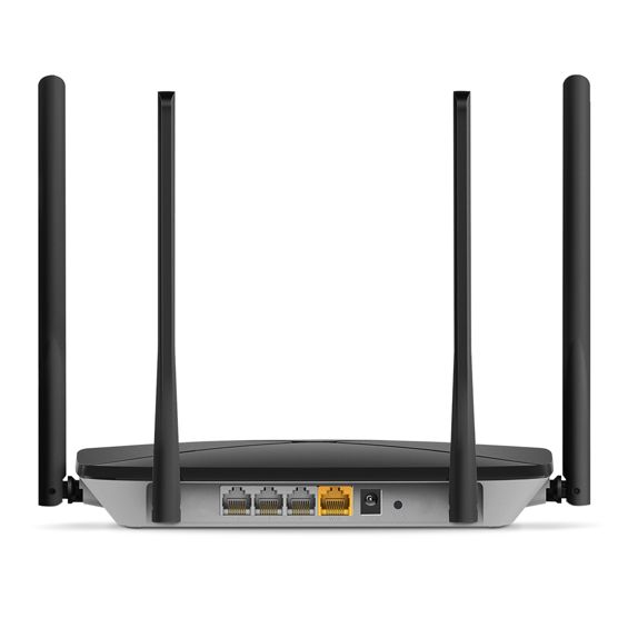 Mercusys AC1200 bežični usmjerivač (Dual-Band Gigabit Router) 300Mbps/867Mbps (2.4GHz/5GHz), 802.11ac/b/g/n, 1×G-WAN, 4×G-LAN, 4 x fiksne antene-3
