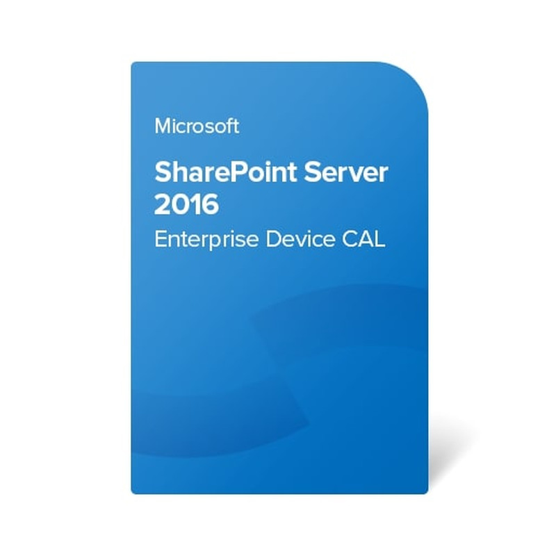 Licenca MICROSOFT SharePoint Server 2016 Enterprise Device CAL (elektronička licenca, instalacijska datoteka za preuzimanje, potvrda o zakonitosti, izjava o odustajanju, potvrda o kupnji)-1