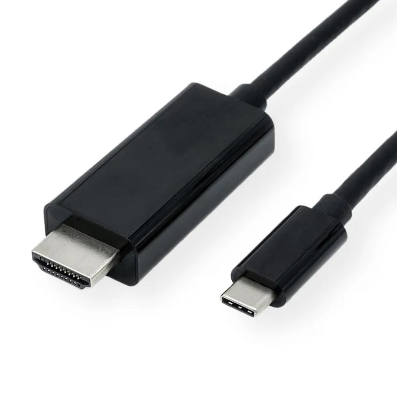 Roline VALUE USB-C - HDMI kabel, M/M, 1.0m crni-1