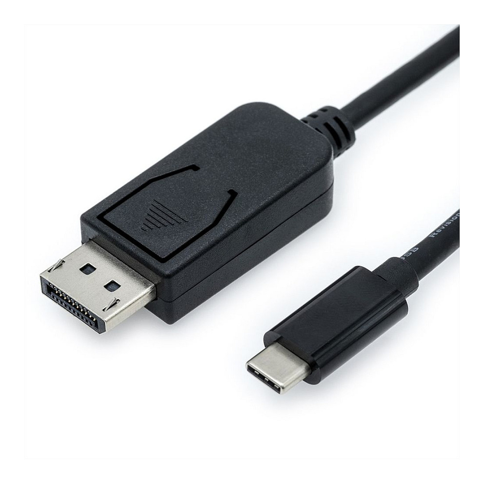 Roline VALUE USB-C - DP kabel, M/M, 1.0m crni-0
