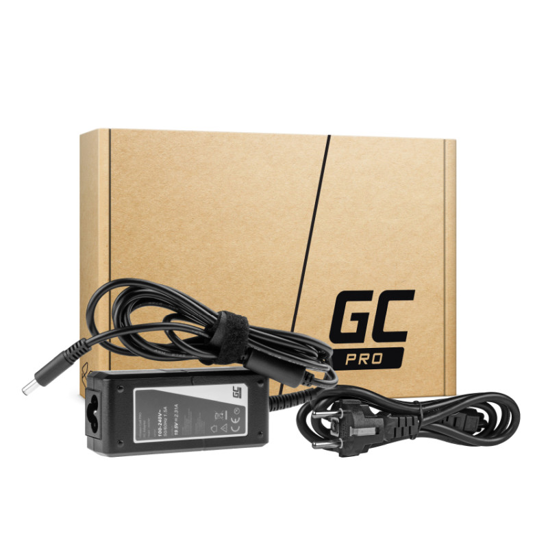 Adapter GREEN CELL AD57AP AC 19.5V 2.31A 45W, Dell XPS 13 9343 9350 9360, Inspiron 15 3552 3567 5368 5551 5567-1