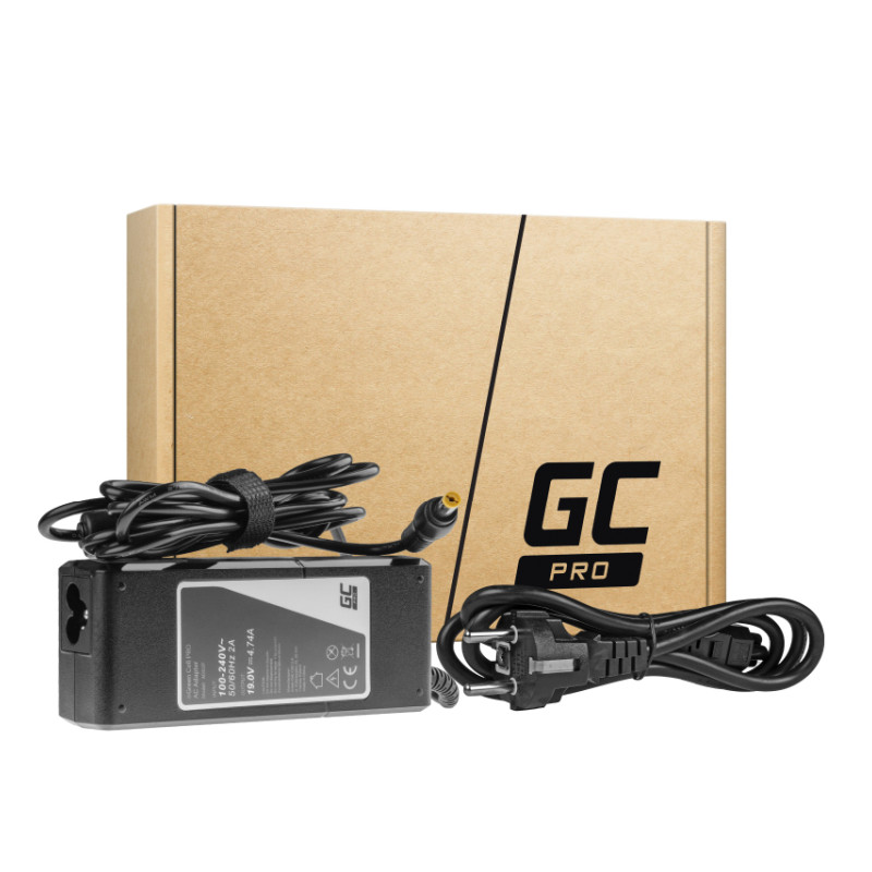 Green Cell (AD02P) Acer AC adapter 90W, 19V/4.74A, 5.5mm-1.7mm-1