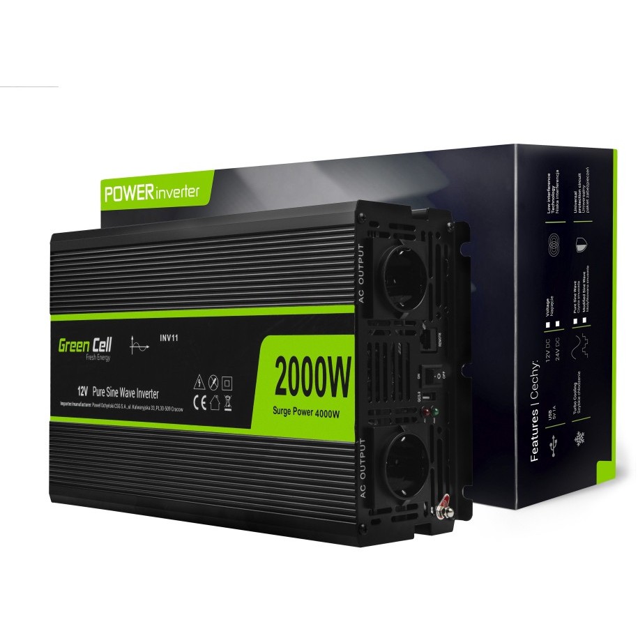 Inverter GREEN CELL INV11 2000W/4000W Full sine Wave-0