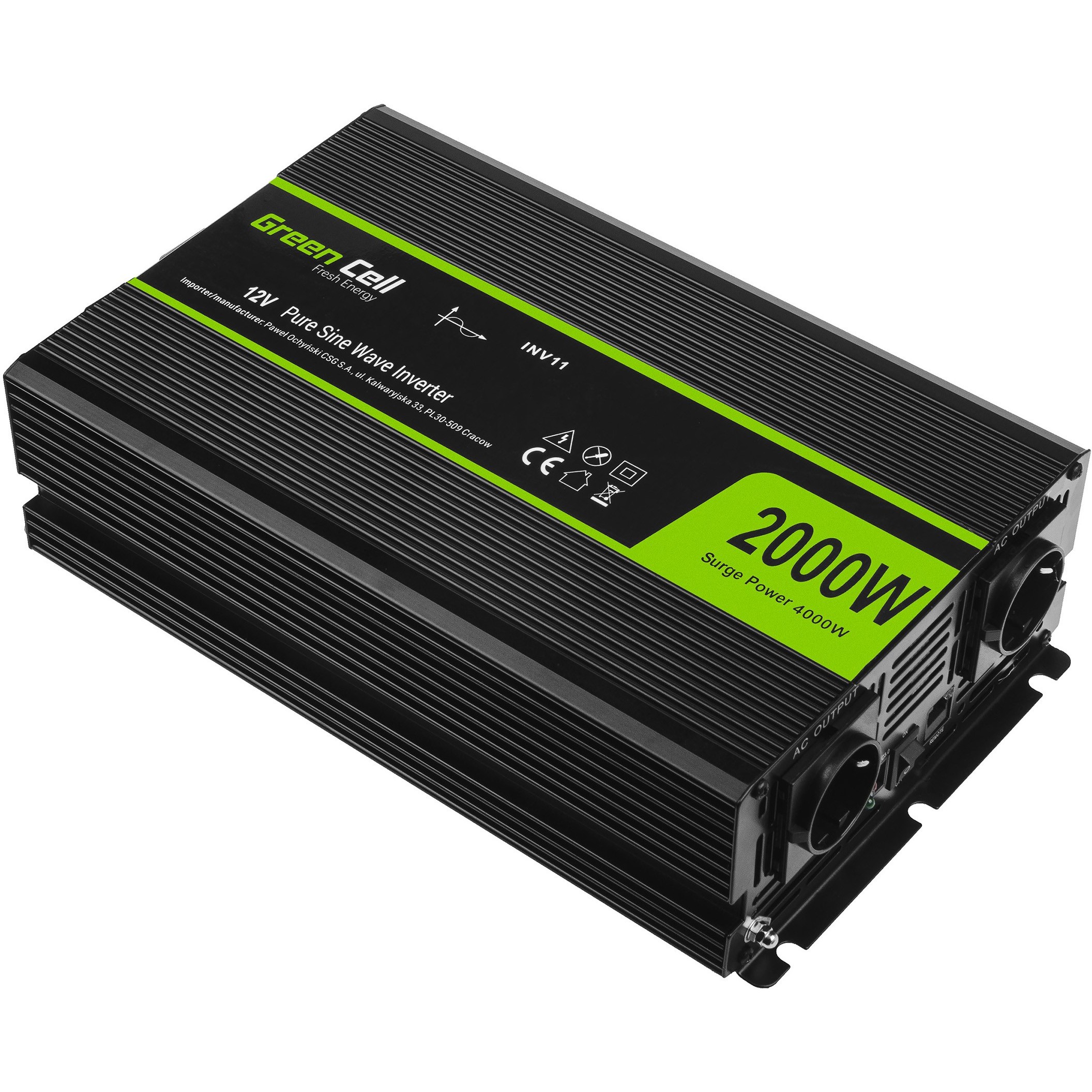 Inverter GREEN CELL INV11 2000W/4000W Full sine Wave-2