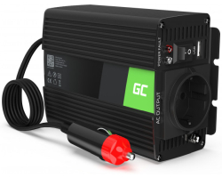 Strujni inverter Green Cell 12V na 230V, 150W/300W (INV06) (2x utičnica, 1x USB, zaštita od pregrijavanja, 12V DC ulaz, 230V AC izlaz)-0