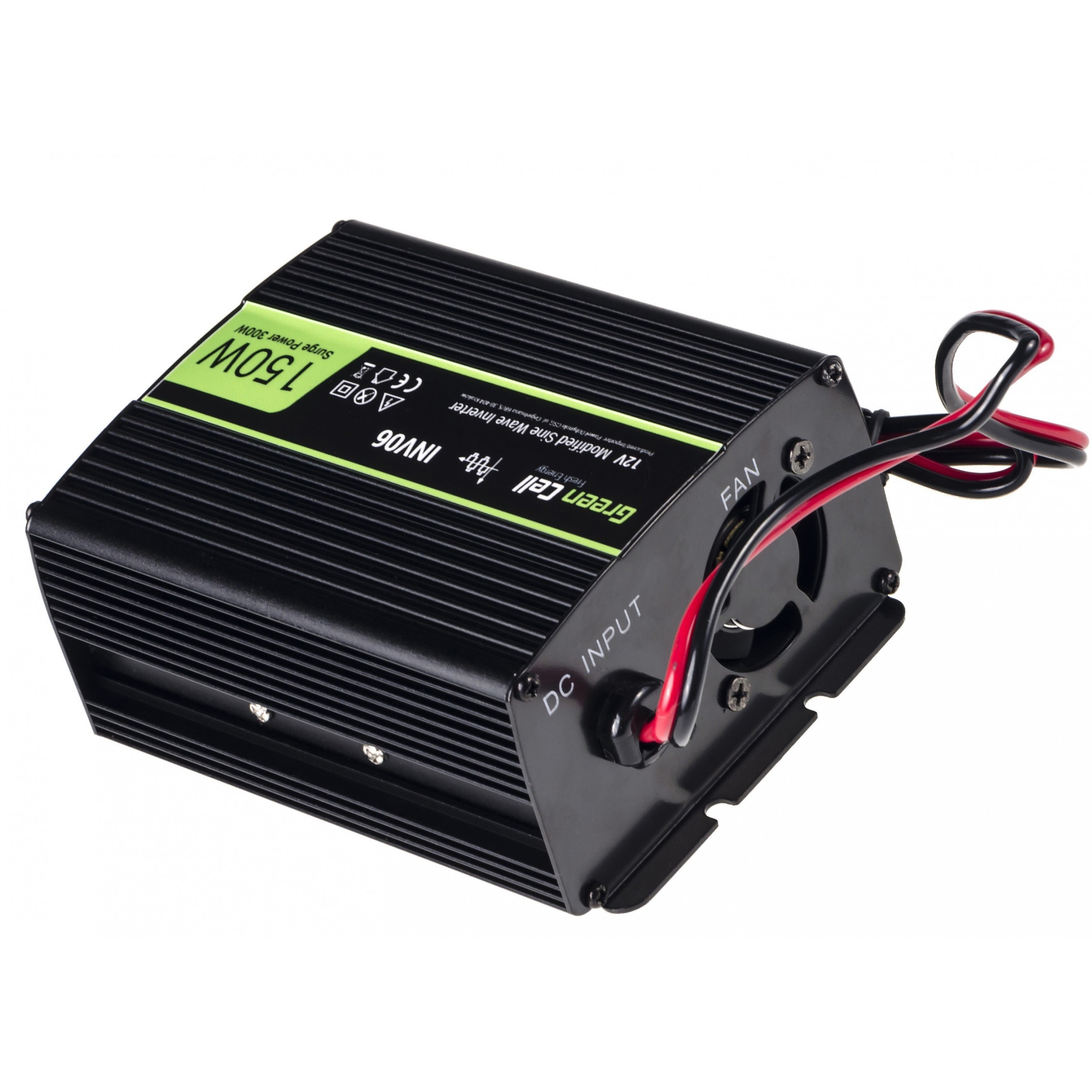 Strujni inverter Green Cell 12V na 230V, 150W/300W (INV06) (2x utičnica, 1x USB, zaštita od pregrijavanja, 12V DC ulaz, 230V AC izlaz)-5