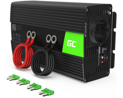 Strujni inverter Green Cell INV08 (12V na 220V, 1000W/2000W, 1x utičnica, 1x USB, zaštitu od pregrijavanja)-0