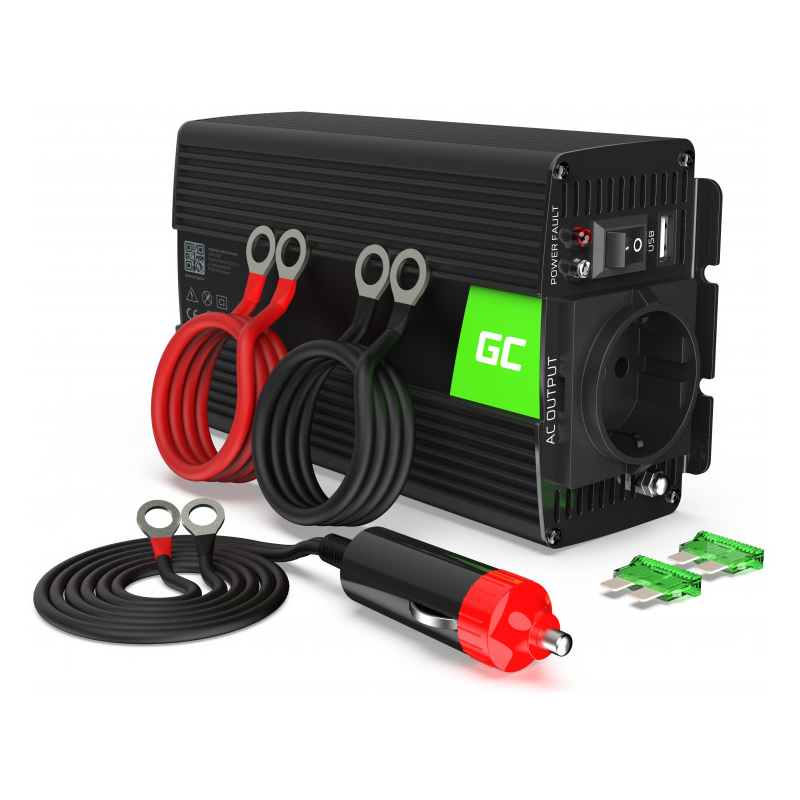 Inverter GREENCELL INV17 (24V DC, 230V AC, 500 W, 1000 W)-1