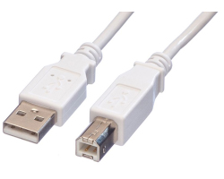 Roline VALUE USB2.0 kabel TIP A-B M/M, 0.8m bijeli-0