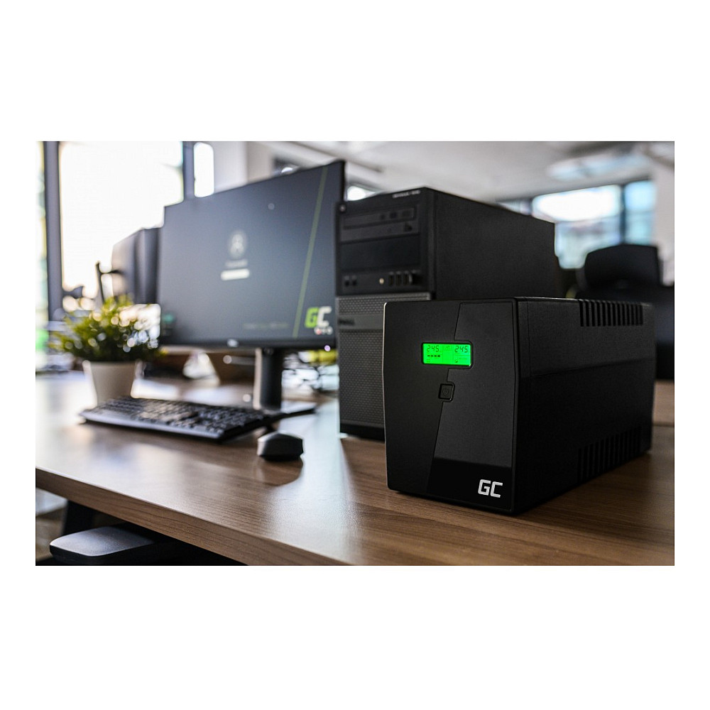 Green Cell UPS Micropower 1000VA/600W, Line Interactive AVR, LCD-3