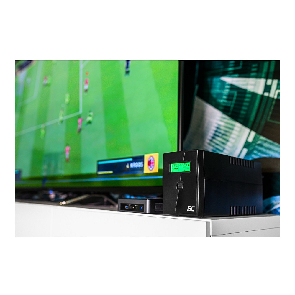 Green Cell UPS Micropower 1000VA/600W, Line Interactive AVR, LCD-4