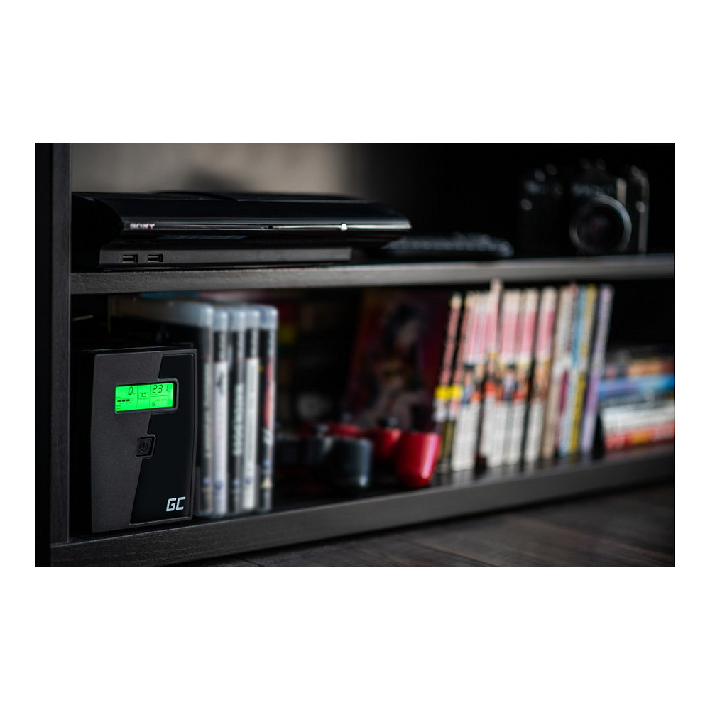 Green Cell UPS Micropower 1000VA/600W, Line Interactive AVR, LCD-5