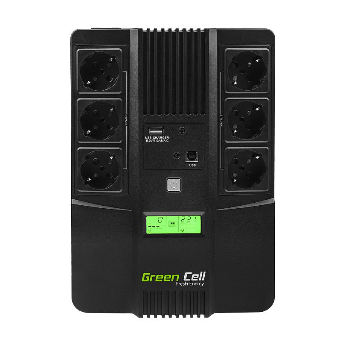UPS GREEN CELL AiO 600VA/360W Line Interactive AVR LCD-2