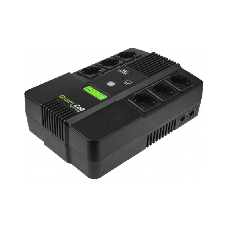 Green Cell UPS AiO 800VA/480W, Line Interactive AVR, LCD-1
