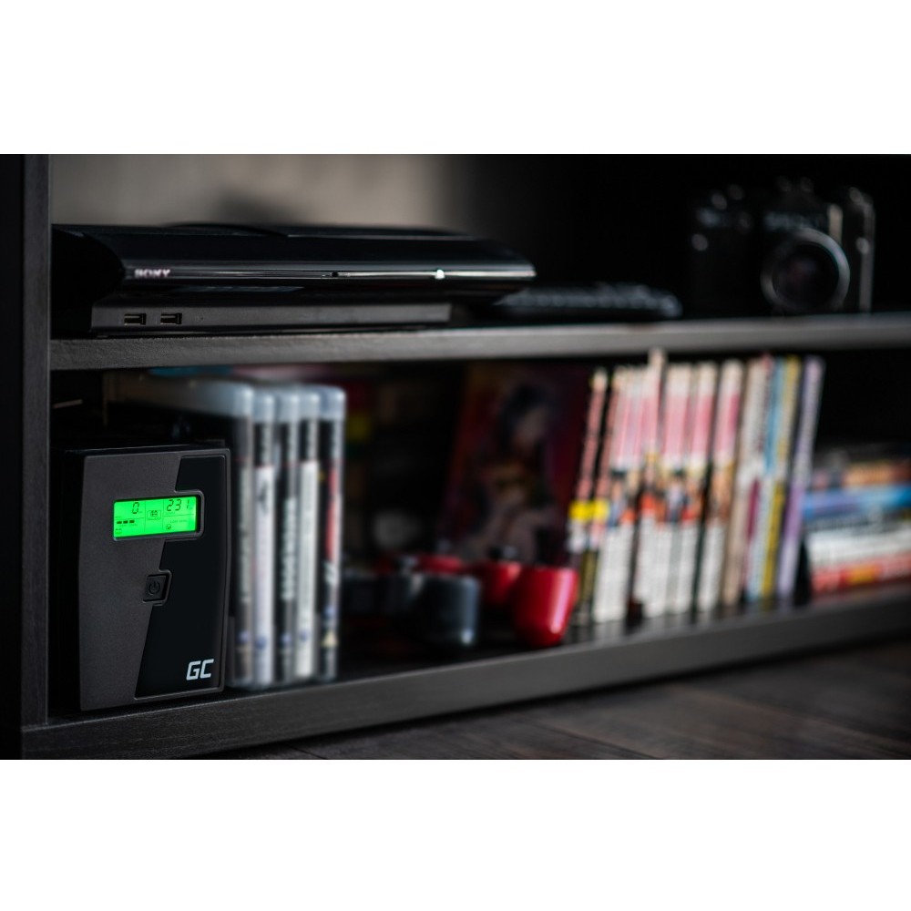 Green Cell UPS Microsine 2000VA/1400W, Line Interactive Pure Sinewave, LCD-7