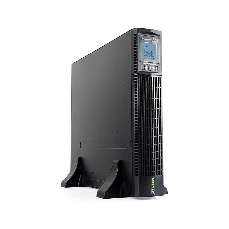 Green Cell UPS Online RTII 2000VA/1800W, LCD (Snaga 2000VA, Zaštita od prenapona, USB/RJ45, 6x IEC320 C13-10A utičnice, Težina 20 kg)-6