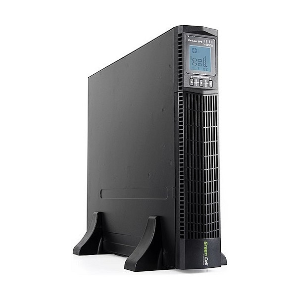 Green Cell UPS Online RTII 2000VA/1800W, LCD (Snaga 2000VA, Zaštita od prenapona, USB/RJ45, 6x IEC320 C13-10A utičnice, Težina 20 kg)-1