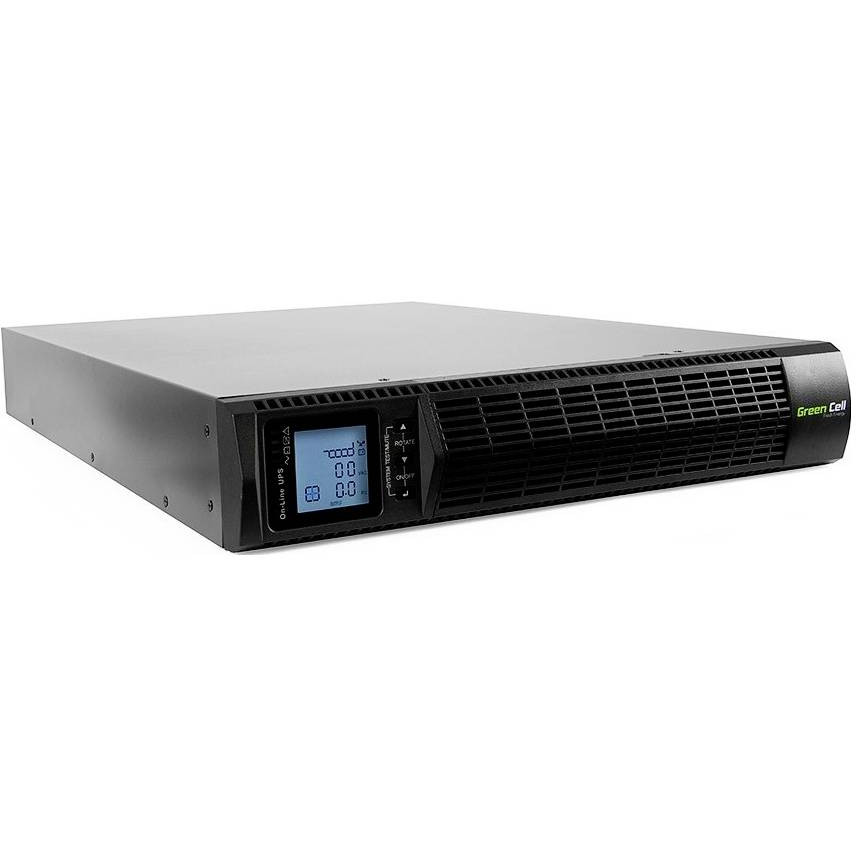 Green Cell UPS Online RTII 3000VA/2700W, LCD-2
