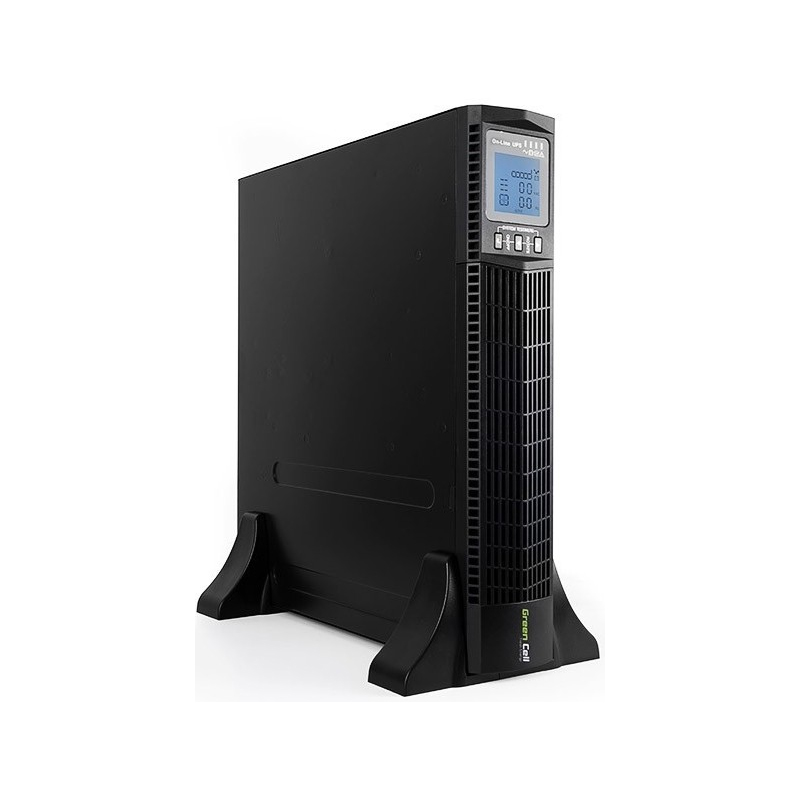 Green Cell UPS Online RTII 1000VA/900W, LCD-6