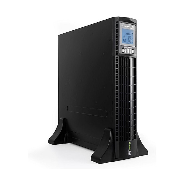 Green Cell UPS Online RTII 1000VA/900W, LCD-1