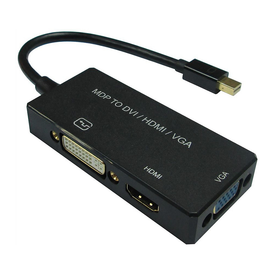 Roline VALUE adapter/kabel Mini DisplayPort - VGA/DVI/HDMI, M/F, v1.2, aktivni, 0.1m-0