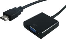 STANDARD adapter/kabel HDMI - VGA, M/F, 0.15m-1