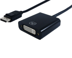 STANDARD adapter/kabel DisplayPort - DVI-D (24+1), M/F, 0.15m-0