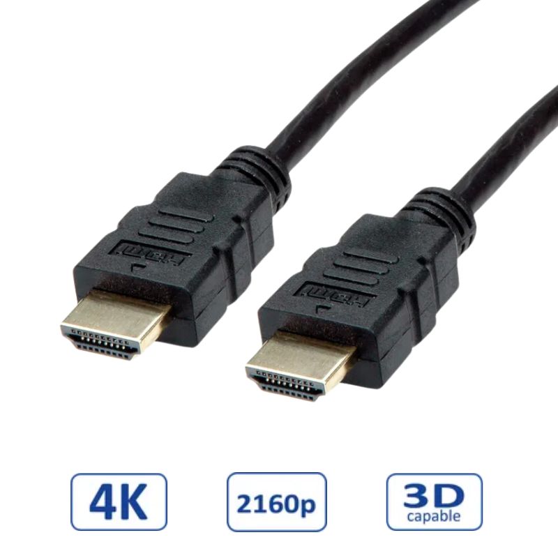 Roline HDMI kabel sa mrežom, HDMI M - HDMI M, TPE, fleksibilan, 3.0m-1