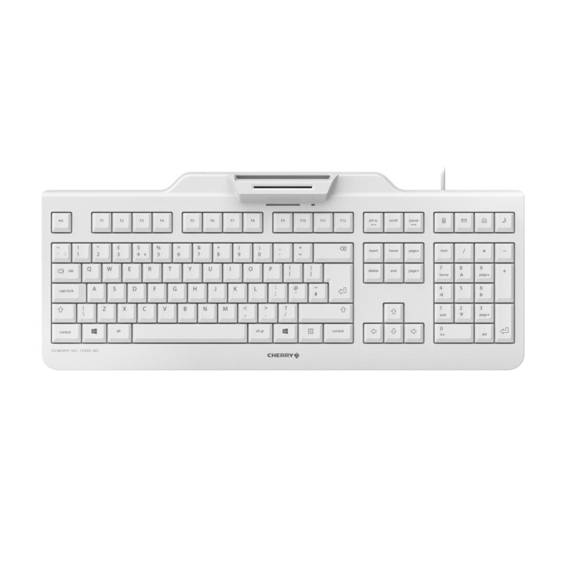Tipkovnica CHERRY KC-1000SC (integrisani čitač Smart kartica, USB, bijela)-0