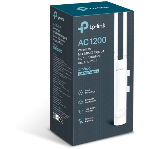 TP-Link AC1200 bežična pristupna točka zidna/stropna vanjska (AP) 300Mbps/867Mbps (2.4GHz/5GHz), 802.11a/b/g/n/ac, 1×GLAN, podrška za PoE, IP65, 2×vanjska antena-10