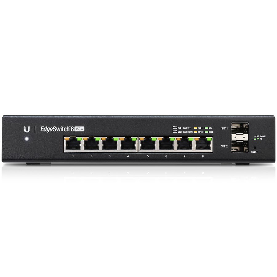 Switch UBIQUITI EdgeMax ES-8-150W (managed, 8-portni gigabitni poe, 2x sfp, 150w)-0
