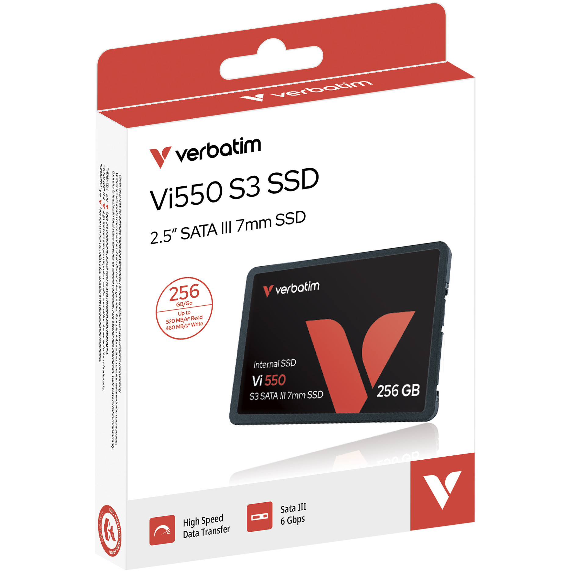 SSD VERBATIM Vi550 S3 256GB SATA3 TLC, 2.5", R/W 550/460MB/s-1