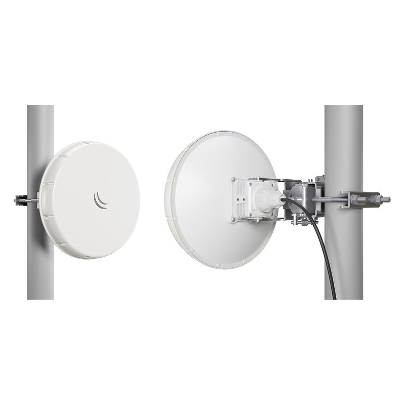 Mikrotik Wireless Wire nRAYG-60ad (2×LHGG-60ad za 60Ghz link), 60GHz antena, 802.11ad, two core 1.2GHz CPU, 256MB RAM, 1xG-LAN, RouterOS L3, POE, PSU-7