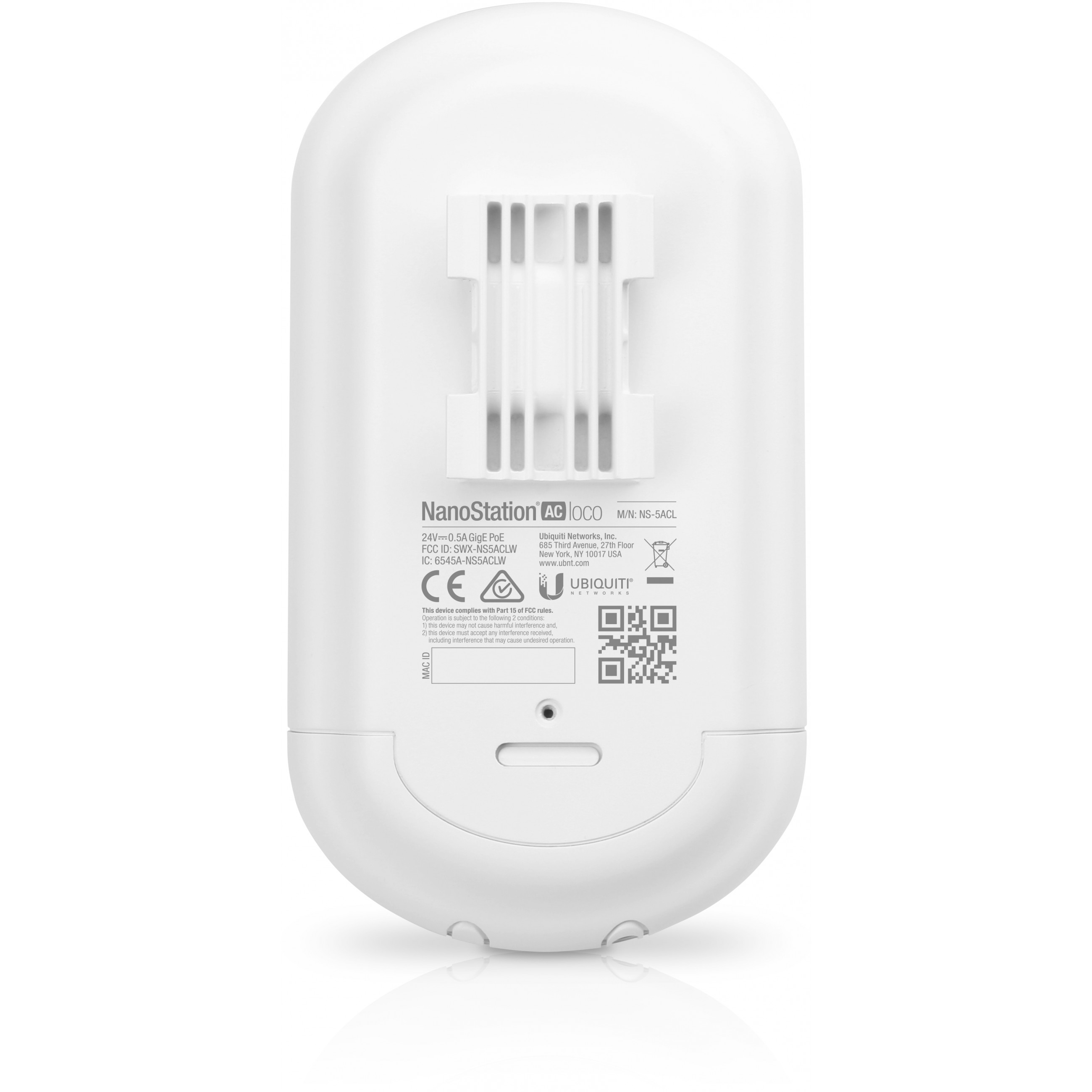 Ubiquiti airMax NanoStation AC Loco5AC, 5GHz, 450+Mbps, 10+km-9