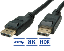 Roline DisplayPort kabel v1.4, DP-DP M/M, 8K, 5.0m crni